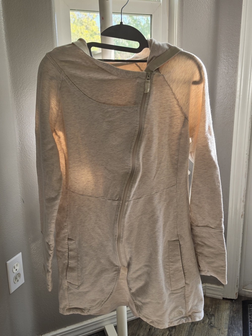 The North Face Women's Light Beige Hooded Utility Jacket